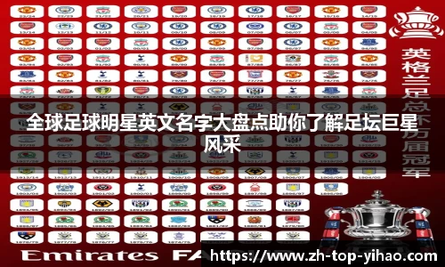 全球足球明星英文名字大盘点助你了解足坛巨星风采